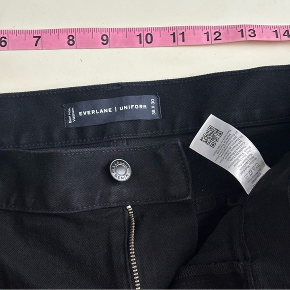 Everlane Uniform Men’s Skinny Fit Stretch Performance Jean 38x30 Black New - Picture 5 of 8